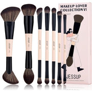 Jessup Makeup Brushes Set 7pcs Double Sided Brushes for Foundation - Maison des fragrances