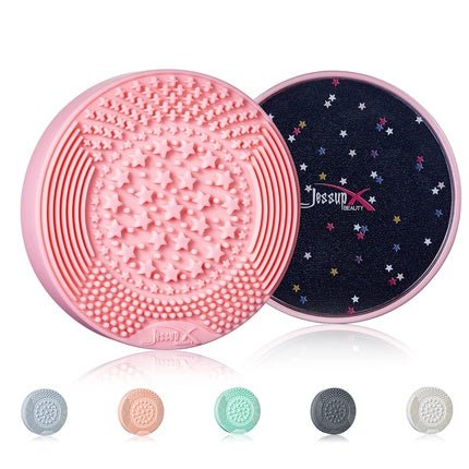 Jessup Wet And Dry Brush Cleaner Sponge For Cleaning Brushes Dry And Wet Pink - Maison des fragrances