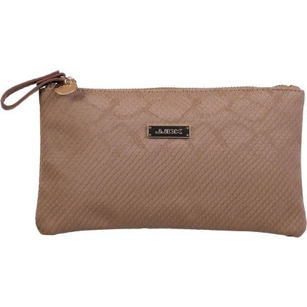 JJDK Fern Lizard PU Makeup Bag Taupe - Maison des fragrances