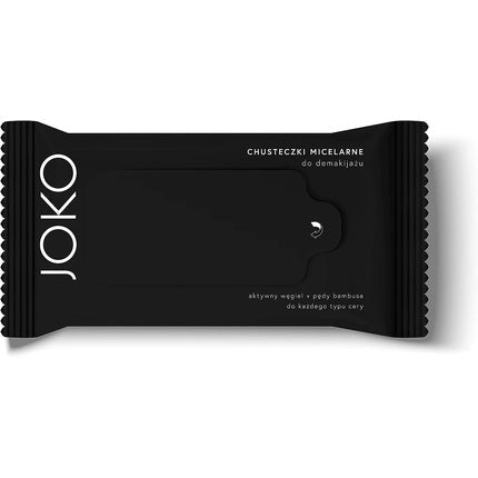 JOKO Micellar Make - Up Removing Wipes with Activated Charcoal and Bamboo Shots Extract 15 Wipes - Maison des fragrances