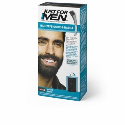 Just For Men Colorante En Gel Bigote, Barba Y Patillas Black 15ml - Maison des fragrances