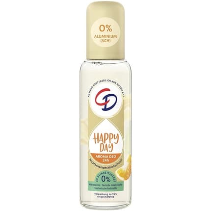 Cd Aroma Deo Happy Day - Aluminum-Free Deodorant with Essential Mandarin Oil and Lemongrass Extract for 24 Hour Protection - Vegan 75ml pour homme