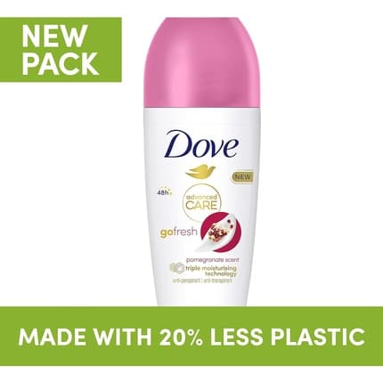 Dove Advanced Care Go Fresh Pomegranate Scent Anti-perspirant Deodorant with Triple Moisturizing Technology Roll-On Déodorant (Déo) Mixte 50ml