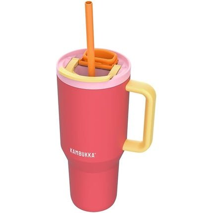 Kambukka Rio Thermal Mug with Handle 750ml Pink Papaya - Maison des fragrances