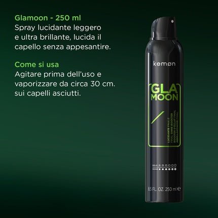 Kemon Glamoon Light Shine Spray for Very Shiny Hair - Maison des fragrances