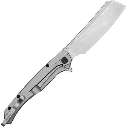Kershaw Strata Cleaver Pocket Knife D2 Steel 4 Inch Blade Stonewashed Finish - Maison des fragrances