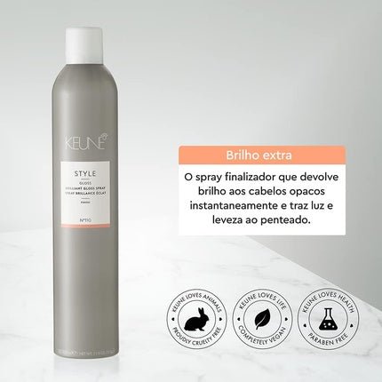Keune Style Brilliant Gloss Spray 500ml - Maison des fragrances