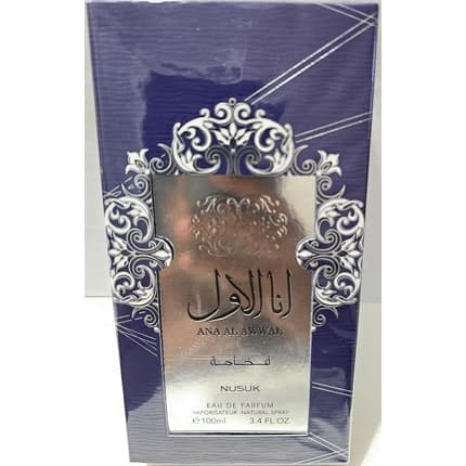 Nusuk Ana Al Awwal for Man Unisex 3.4 fl.oz Delicious Blue Eau de Parfum 100oz Unisex
