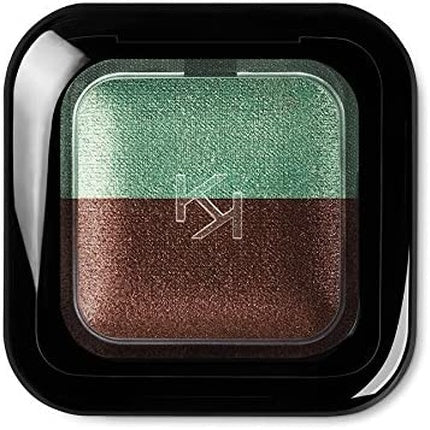 KIKO MILANO Bright Duo Baked Eyeshadow 07 Metallic Bamboo Green and Pearly Wood - Maison des fragrances