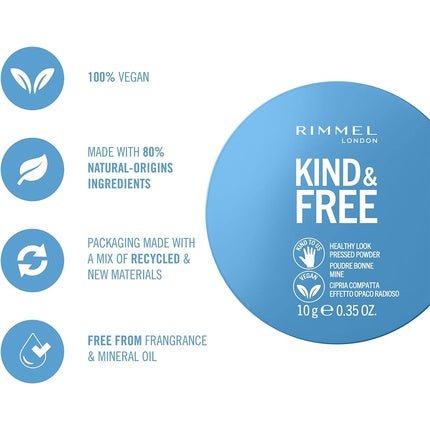 Kind & Free Vegan Pressed Powder 020 Light 10g - Maison des fragrances
