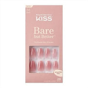 KISS Bare But Better TruNude Fake Nails Nude Nail Shades Manicure Set 28 Split - Resistant, Smudge - Proof Nails for Gluing - Maison des fragrances
