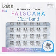 KISS Falscara False Eyelashes Lash Clusters Faux Mink Wisps 12mm - 14mm - 16mm 24 Wisps Contact Lens Friendly Easy to Apply Reusable Strip Lashes - Maison des fragrances
