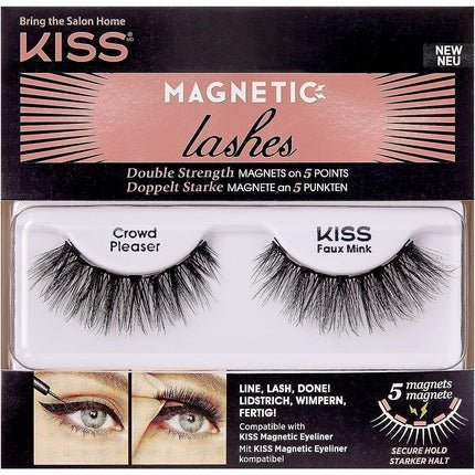 KISS Magnetic Lash Collection Crowd Pleaser False Eyelashes with 5 Double Strength Magnets - Maison des fragrances