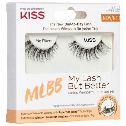 Kiss My Lash But Better Black Lashes Tapered Length Style - 1 Pair - Maison des fragrances