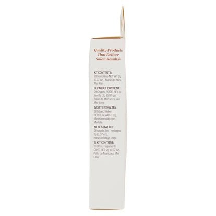 Kiss Salon Naturals Double Take Artificial Nails with Glue 28 Nails White - 32g - Maison des fragrances
