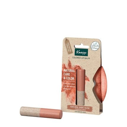 Kneipp Lip Balm with Natural Color Dark Nude Length Effect Vegan and 100% Natural Origin - Maison des fragrances