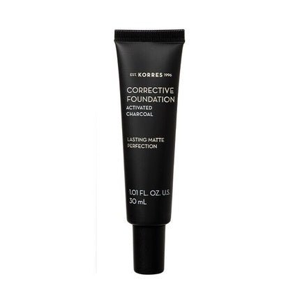 Korres Corrective Foundation Activated Charcoal SPF15 Lasting Matte - Maison des fragrances