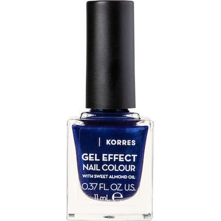 Korres Nail Polish With Sweet Almond Oil 87 Infinity Blue Gel Effect - 11ml - Maison des fragrances