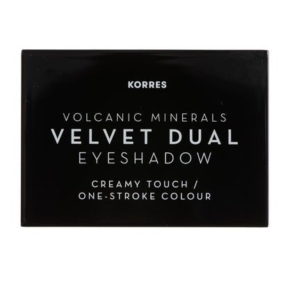 KORRES Volcanic Minerals Velvet Duo Eyeshadow Palette - Golden Amber 28 3g - Maison des fragrances