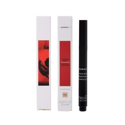KORRES WILD ROSE Concealer WRC2 Medium with Wild Rose Oil for Dark Circles Smooth & Brighten Eye Area 1.5ml - Maison des fragrances