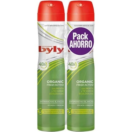 Byly Byly Organic Extra Fresh Deodorant 2x Déodorant (Déo) Mixte 200ml