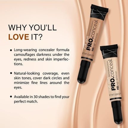 L.A. Girl Cosmetics PRO Conceal HD Concealer Warm Honey 8g - Maison des fragrances