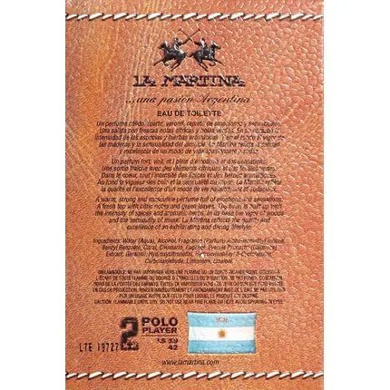 La Martina Hombre - Eau De Toilette Vaporisateur 100ml - Maison des fragrances