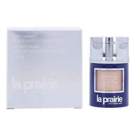 La Prairie Skin Caviar Concealer Foundation SPF 15 Cream Peche 1 Ounce - Maison des fragrances