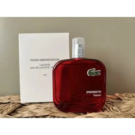 Lacoste L.12.12 ROUGE-ENERGETIC Eau de Toilette Spray for Men 3.3oz 100ml - Maison des fragrances