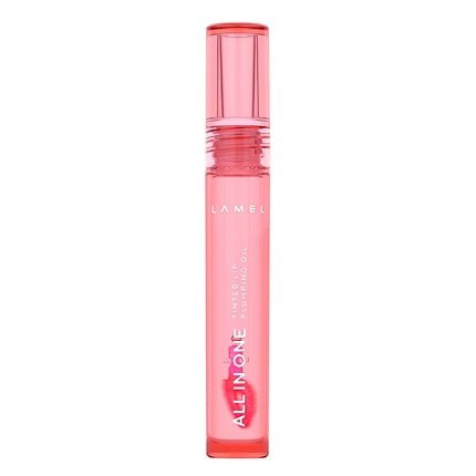 Lamel All in One Lip Tinted Plumping Oil Peachy N.401 Long - lasting Moisturizing Color - Maison des fragrances