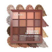 Lamel Eyeshadow Palette 16 Universal Brown Shades - Cruelty - Free - Maison des fragrances