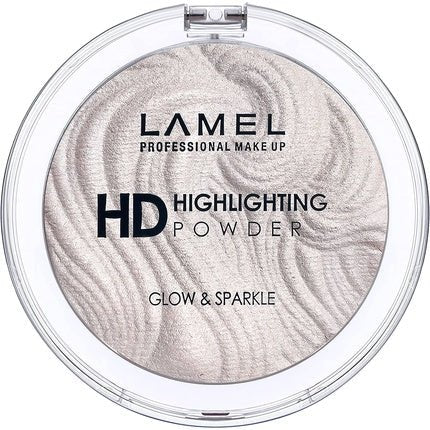 Lamel HD Highlighting Powder Highlighter Adds Natural Glow Cruelty - Free N.401 Silver - Maison des fragrances