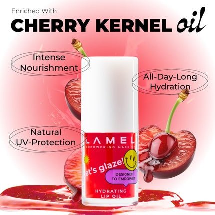 Lamel Hydrating Lip Oil Let's Glaze - Hydrating Lip Gloss Flavoring Oil - Maison des fragrances