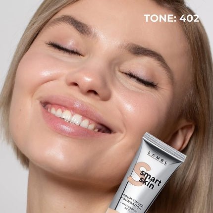 Lamel Smart Skin Serum Tinted Foundation Moisturized Smooth and Uniform Skin Beige N. 402 - Maison des fragrances