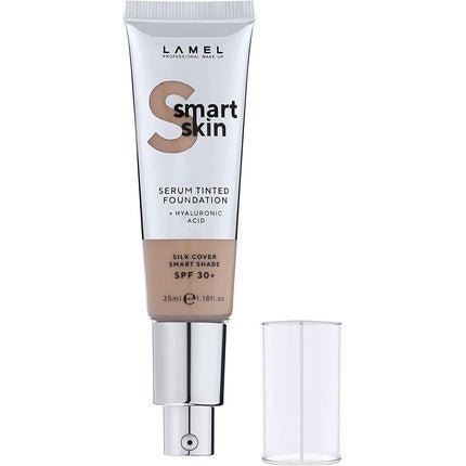 Lamel Smart Skin Serum Tinted Foundation Moisturizing and Even Skin Tone Sand N. 404 - Maison des fragrances