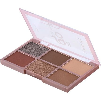 Lamel To Go Eyeshadow Palette 6 Universal Shades Burgundy N.404 Compact Design - Cruelty Free - Maison des fragrances
