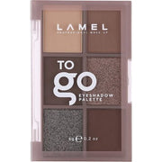 Lamel To Go Eyeshadow Palette 6 Universal Shades Burgundy N.404 Compact Design - Cruelty Free - Maison des fragrances