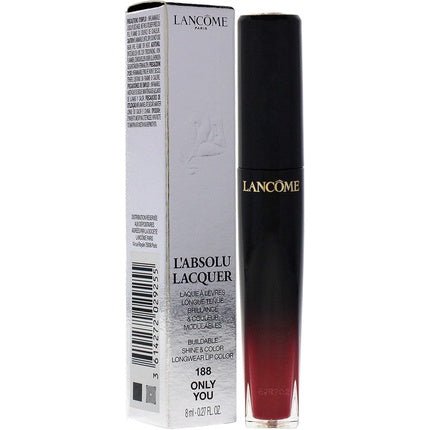 Lancome L'Absolu Lacquer Red Lipstick 188 Only You 8ml - Maison des fragrances