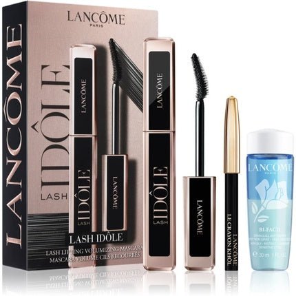 Lancome Mascara Set 2 x 18ml - No1 Black with Eyeliner Pencil No Black 18g and Makeup Remover 30ml - Maison des fragrances