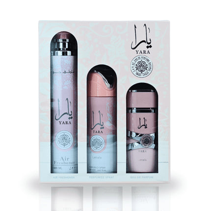 Lattafa Yara , Air Freshener + Perfumed Coffret (Coffret) Mixte 100ml - Maison des fragrances