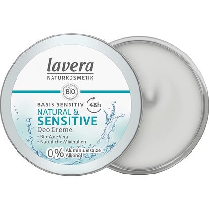 lavera Deo Creme Basis Sensitiv Natural & Sensitive with Organic Aloe Vera and Natural Minerals 50ml - Maison des fragrances