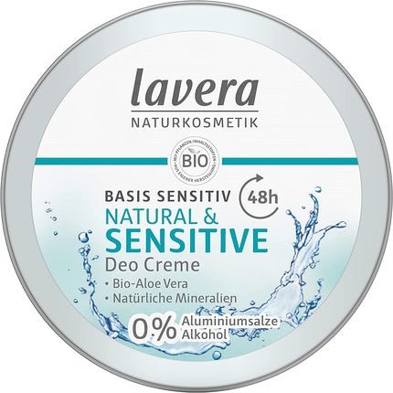 lavera Deo Creme Basis Sensitiv Natural & Sensitive with Organic Aloe Vera and Natural Minerals 50ml - Maison des fragrances