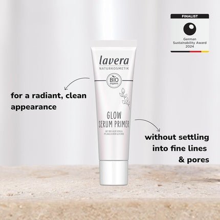 Lavera Glow Serum Primer - Gently Melts Into The Skin for Radiant, Well - Groomed Skin - Maison des fragrances