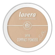 lavera Satin Compact Powder Tanned 03 Nude with Organic Almond Oil and Rice Powder 9.5g - Maison des fragrances