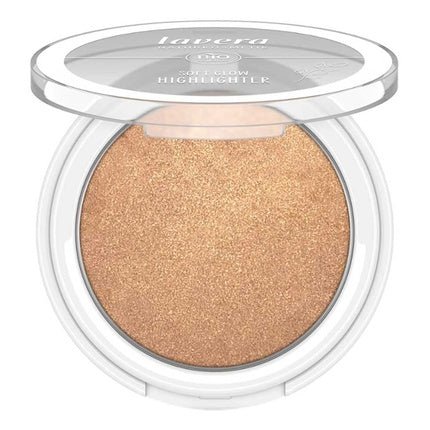 lavera Soft Glow Highlighter Sunrise Glow 01 Gold with Organic Almond Oil and Vitamin E 5.5g - Maison des fragrances