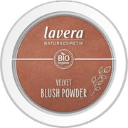 lavera Velvet Blush Powder Cashmere Brown 03 with Organic Almond Oil and Vitamin E Shimmering Velvety Texture 5g - Maison des fragrances