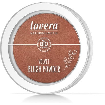lavera Velvet Blush Powder Cashmere Brown 03 with Organic Almond Oil and Vitamin E Shimmering Velvety Texture 5g - Maison des fragrances