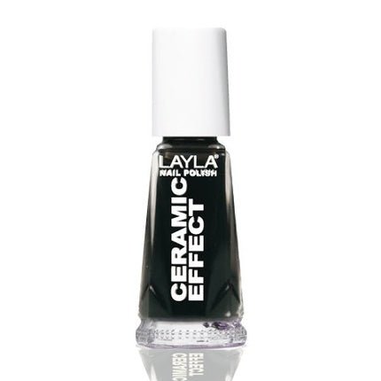 Layla Cosmetics 1243R23 - 031 Ceramic Effect Nail Polish Pure Black 0.01l - Maison des fragrances