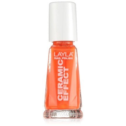 Layla Cosmetics 1243R23 - 109 Ceramic Effect Nail Polish - Fluorescent Orange 0.01l - Maison des fragrances