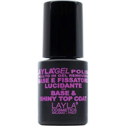 Layla Cosmetics 2 - in - 1 Gel Nail Polish Base and Top Coat 0.01L - Maison des fragrances